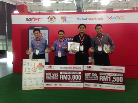 Kumpulan â€˜Qtimeâ€™ daripada FSKTM,  UPM merangkul dua anugerah bagi program MIT GSL 2015